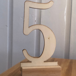 Puiset pöytänumerot, 1-12